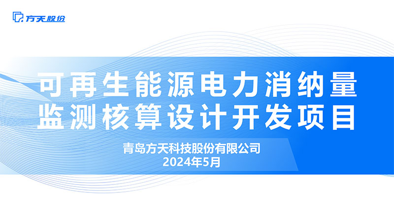 可再生能源电力消纳量监测核算设计开发项目
